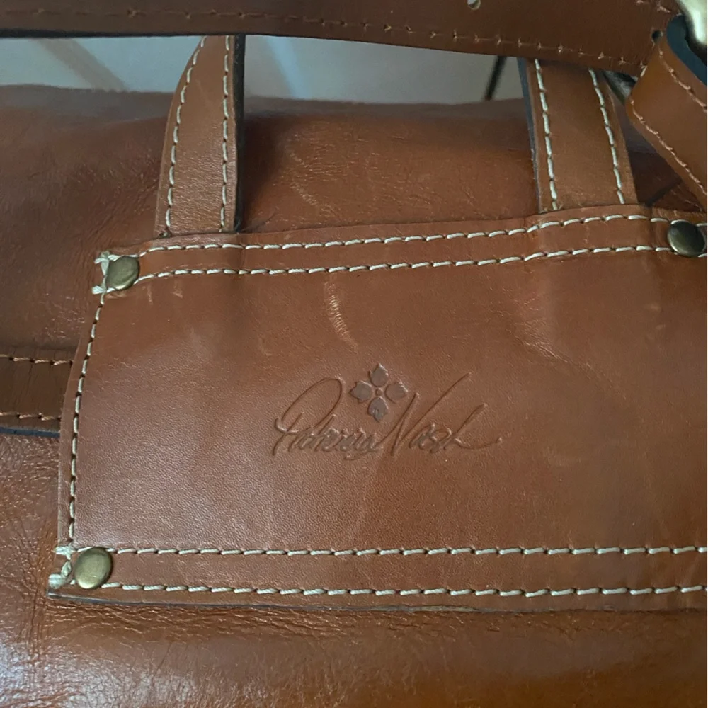 Patricia Nash Chestnut Brown Leather Backpack